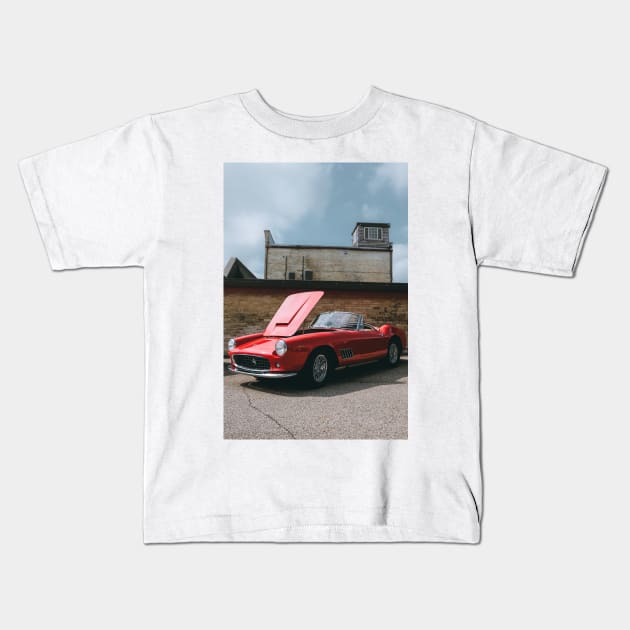 Vintage Italian Sportscar Print Kids T-Shirt by Auto-Prints